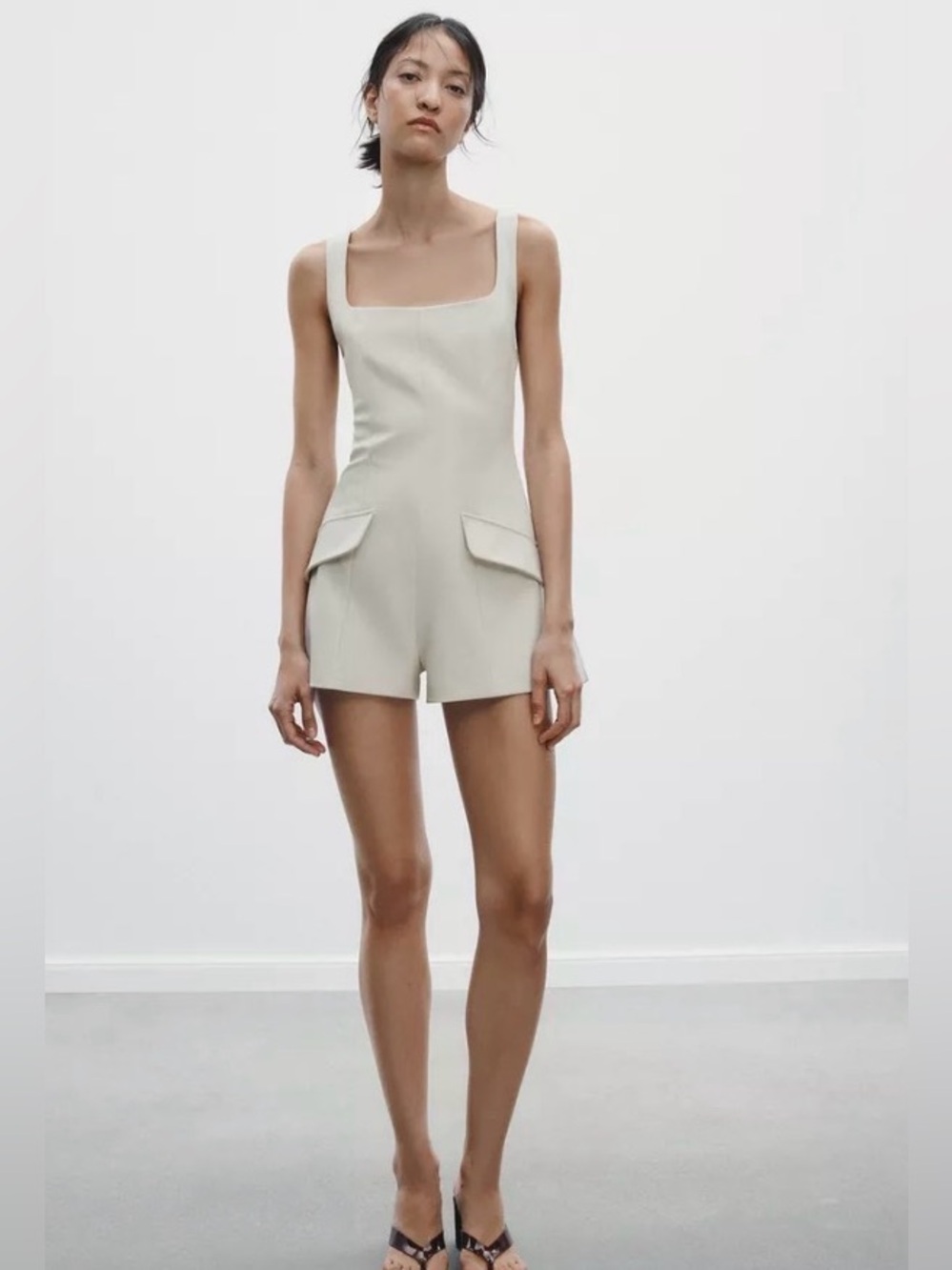 Zara Romper in Light Beige NWT 2650/550